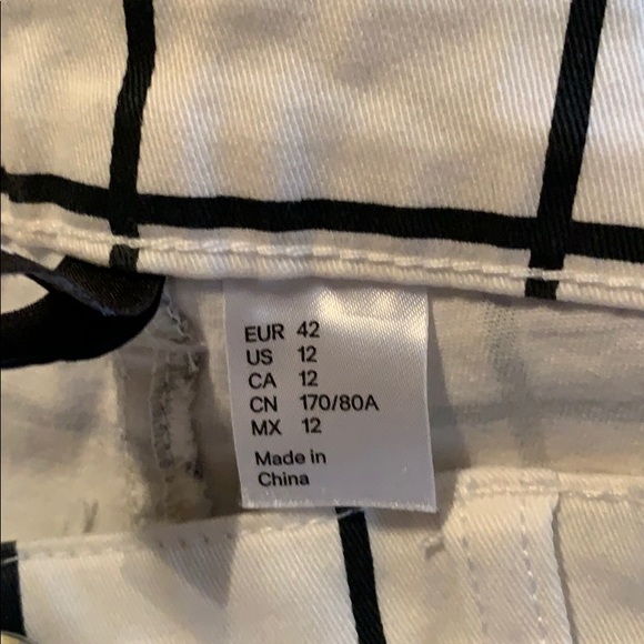 Black and white checker board pants - Picture 2 of 2